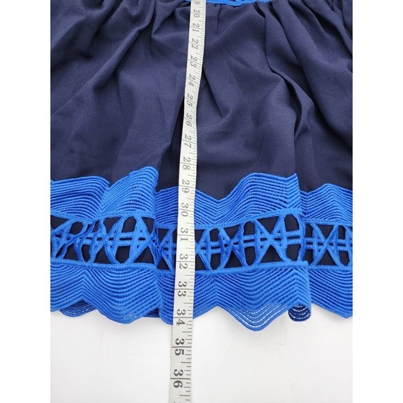 UNE-fluer Boho Shirt Dress Knee Length Embroidery Cut Women's Size Small - Picture 8 of 10